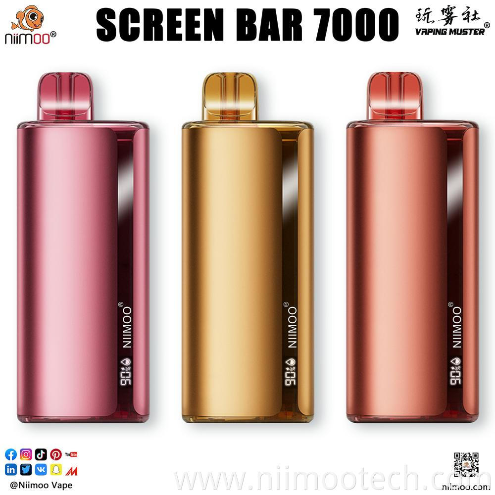 Screen Bar E-Cigarette 7000 Puff